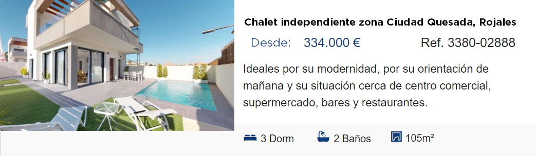 Obra chalet Ciudad Quesada Rojales