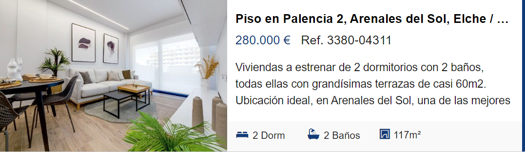 Viviendas a estrenar Arenales del Sol